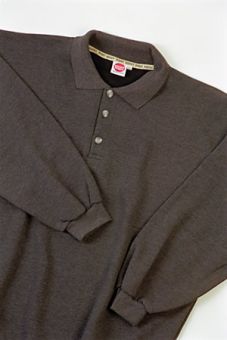 Polo Sweatshirt gris-antracite 